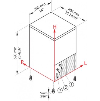 Fabrique de glaçon en cube 22 Kg/ 24h Brema