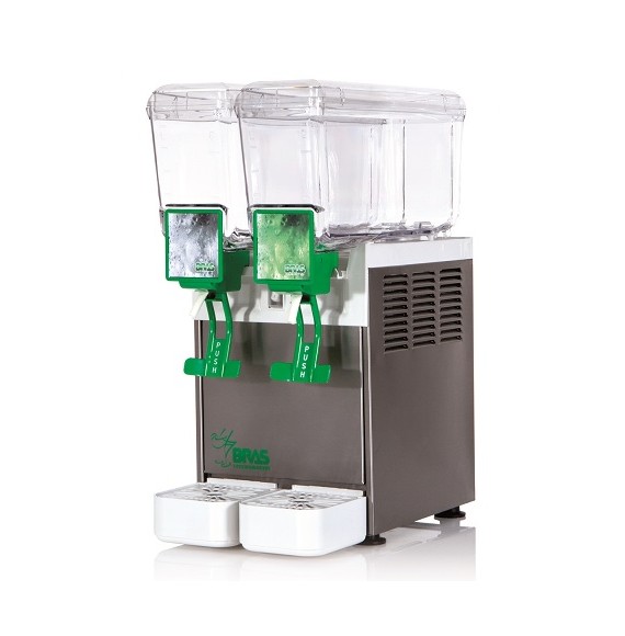 Distributeur de jus 2x5 litres Bras