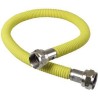Flexible de gaz en acier inoxydable jaune