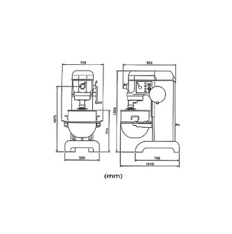 Batteur 60 litres DYNASTY